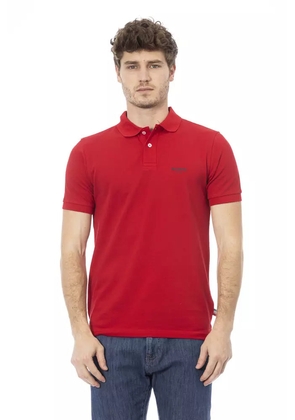 Baldinini trend Red Cotton Polo Shirt - S