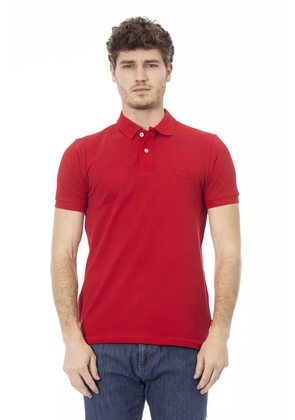Baldinini Trend Red Cotton Polo Shirt - S