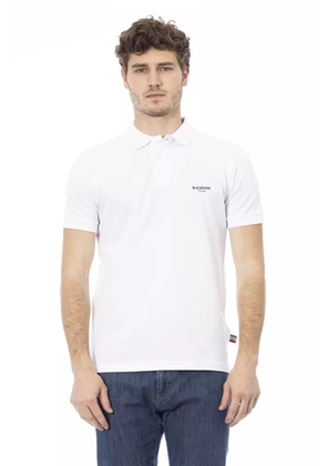 Baldinini Trend White Cotton Polo Shirt - 4XL