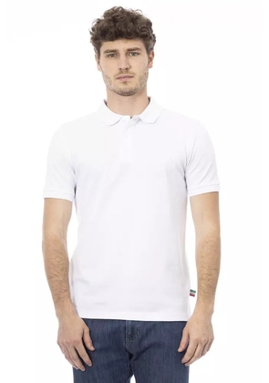 Baldinini Trend White Cotton Polo Shirt - M