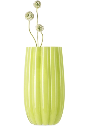 POLSPOTTEN Green Large Melon Vase