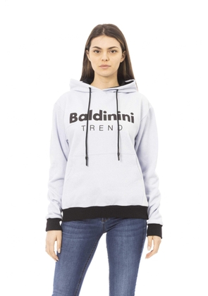 Baldinini Trend White Cotton Sweater - L
