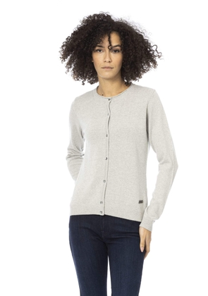 Baldinini Trend Gray Wool Sweater - M