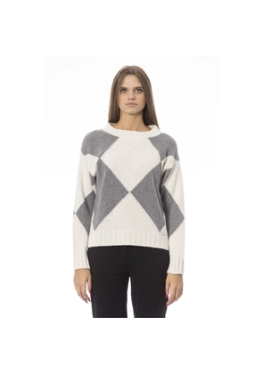 Baldinini Trend Gray Wool Sweater - XS