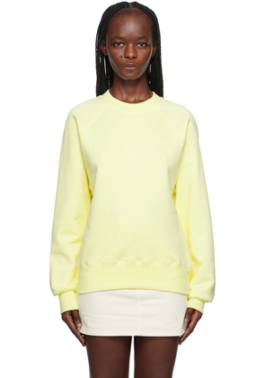 AMI Paris SSENSE Exclusive Yellow Ami de Caur Sweatshirt
