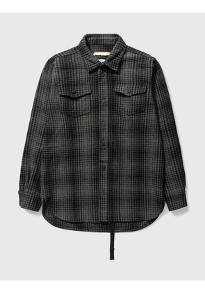 Off-white Flannel Shirt Jacket