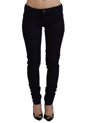 Black Low Waist Skinny Women Denim Jeans - W27