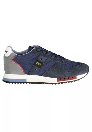 Blauer Blue Polyester Sneaker - EU41/US8