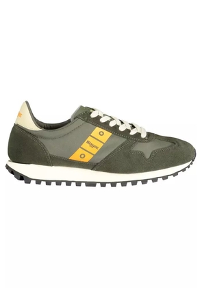 Blauer Sporty Green Lace-Up Sneakers with Contrast Detailing - EU44/US11