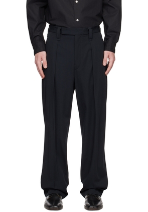 LEMAIRE Black Pleated Trousers