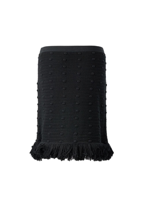 Bottega Veneta Elegant Black Cotton Skirt by Italian Couture - L