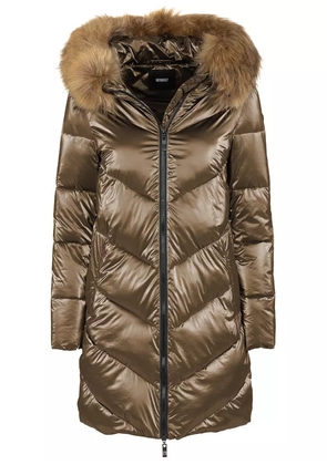Brown Polyamide Jackets & Coat - XS