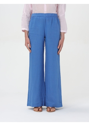 Pants 120% LINO Woman color Blue