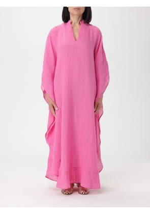 Dress 120% LINO Woman color Pink
