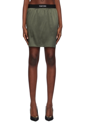 TOM FORD SSENSE Exclusive Khaki Miniskirt