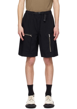 UNDERCOVER Black Zip Shorts