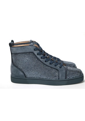 Christian Louboutin Blue Louis Junior Spikes Sneaker Shoes - EU40.5/US7.5