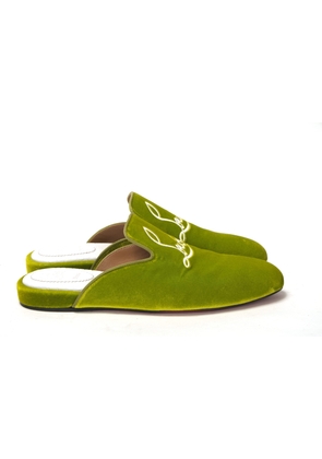 Christian Louboutin Bourgeon Lime Navy Coolito Flat Shoes - EU42.5/US9.5