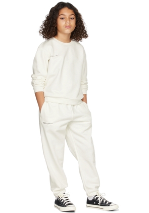 PANGAIA Kids Off-White Organic Cotton 365 Track Pants