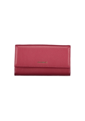 Coccinelle Elegant Dual-Compartment Pink Leather Wallet