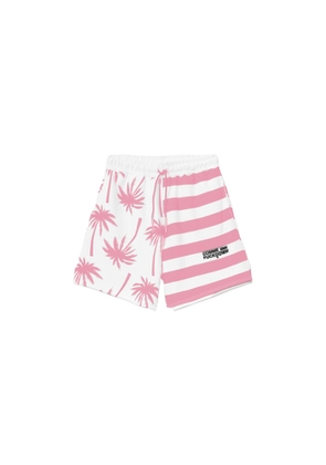 Comme Des Fuckdown Chic Pink Striped Drawstring Shorts - XS