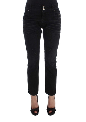 Costume National Black Cotton Slouchy Slims Fit Jeans - W26