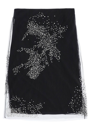 Des phemmes diamanté tulle skirt - 40 Black