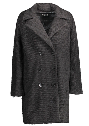 Desigual Black Polyester Jackets & Coat - M