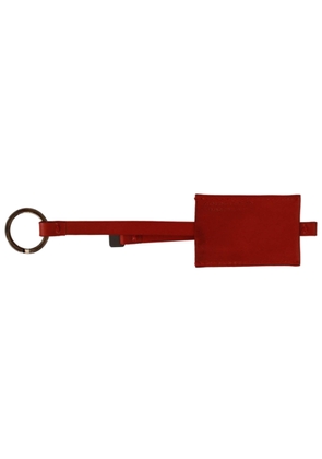 COSTUME NATIONAL C’N’C   Leather Branded Logo Keyring Keychain
