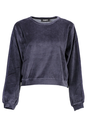 Desigual Blue Cotton Sweater - S
