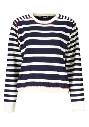 Desigual Blue Cotton Sweater - XL
