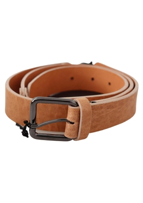 Costume National Light Brown Genuine Leather Belt - 100 cm / 40 Inches