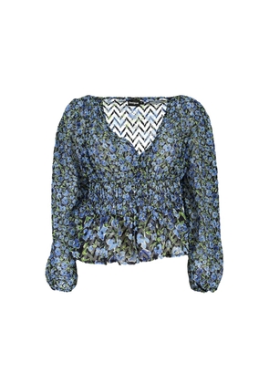 Desigual Blue Polyester Sweater - XS