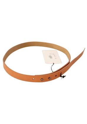 Costume National Orange Leather Silver Fastening Belt - 85 cm / 34 Inches
