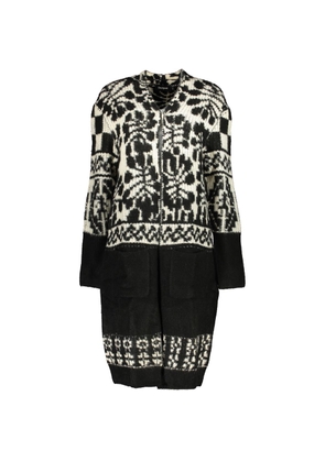 Desigual Chic Long Sleeved Coat with Contrast Details - S