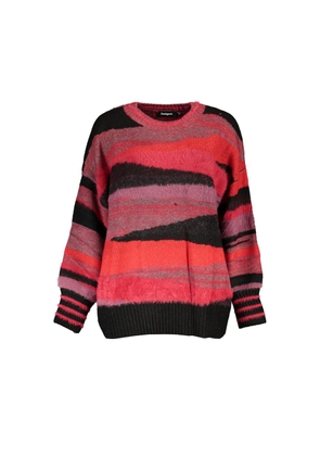 Desigual Chic Turtleneck Sweater with Contrast Details - S