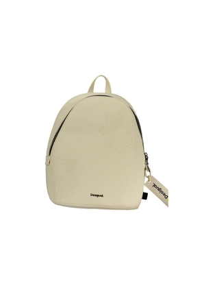 Desigual Chic White Contrast Detail Backpack