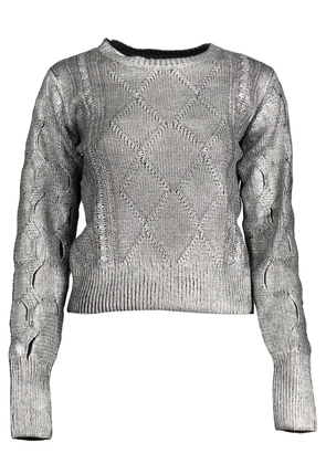 Desigual Silver Cotton Sweater - M