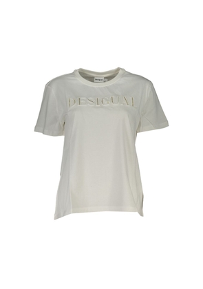 Desigual White Cotton Tops & T-Shirt - XS