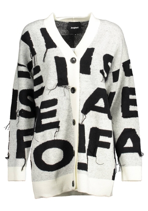 Desigual White Polyester Sweater - S
