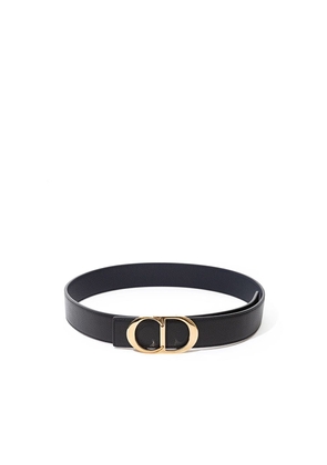 Dior Elegant Black Leather Belt - 75 cm / 30 Inches
