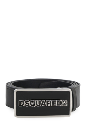 Dsquared2 Logo Buckle Leather Belt