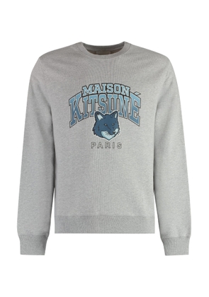 Maison Kitsuné Campus Fox Printed Cotton Sweatshirt