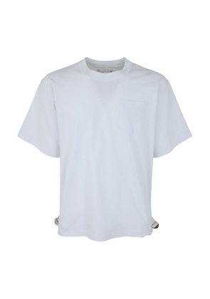 Sacai Nylon Twill And Cotton Jersey T-Shirt