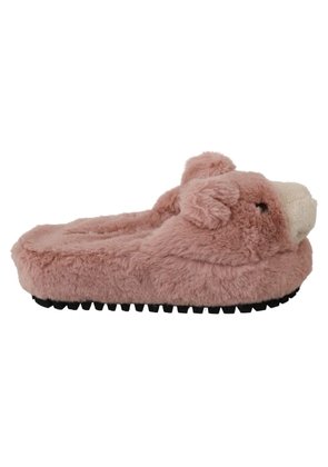 Dolce & Gabbana Pink Bear House Slippers Sandals Shoes - EU35/US4.5
