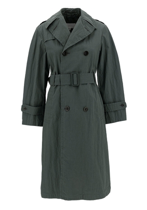 Maison Margiela Waterproof Trench Coat With Matching Waist In Cotton Blend