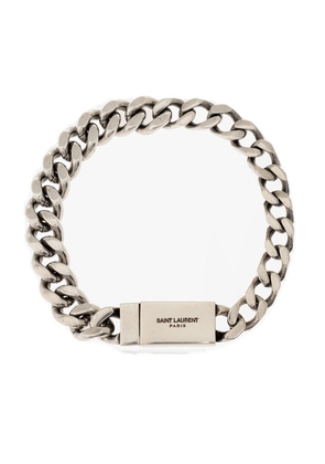 Saint Laurent Logo Engraved Chained Bracelet