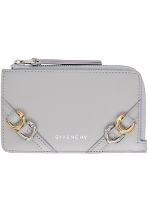 Givenchy Gray Voyou Zipped Card Holder