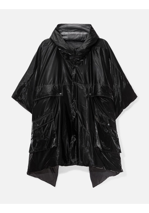Reversible Hooded Down Poncho