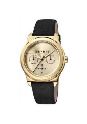 Esprit Gold  Quartz Leather Strap  Watch